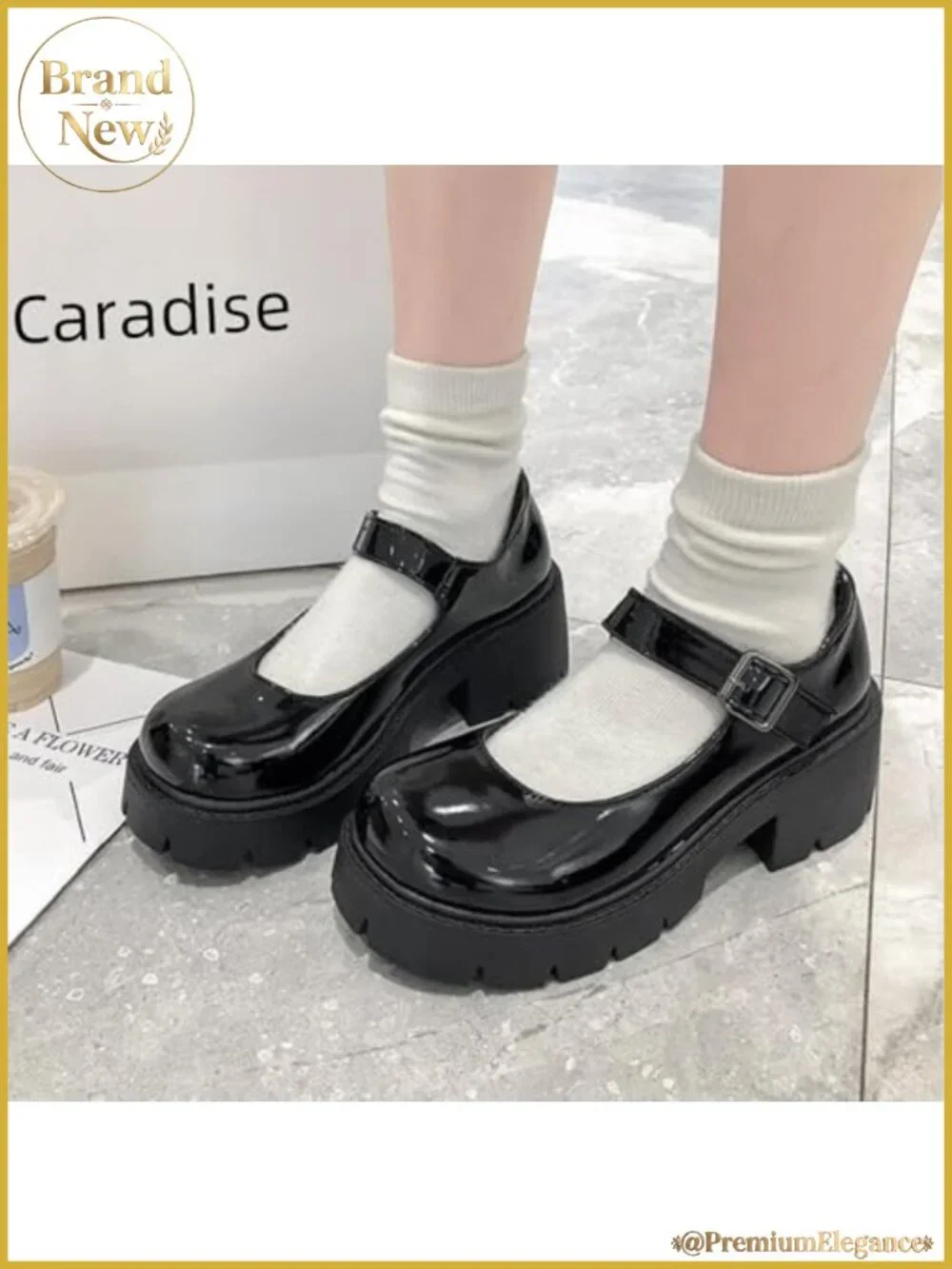 Platform Mary Janes Chunky Block Heel Gothic Uniform Dress Shoes
